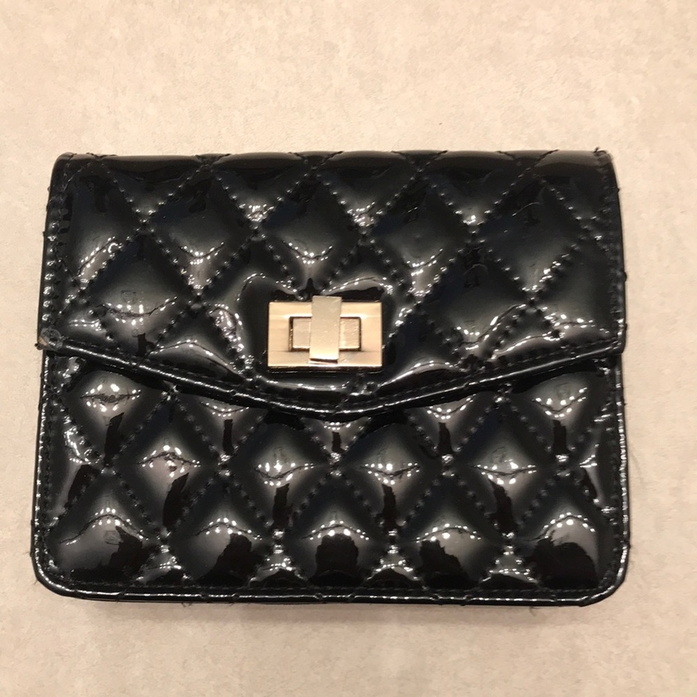 Black and gold evening bag